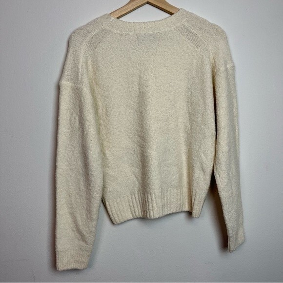 Everlane Cream Wool Blend Crewneck Sweater Size S Women - Picture 8 of 9